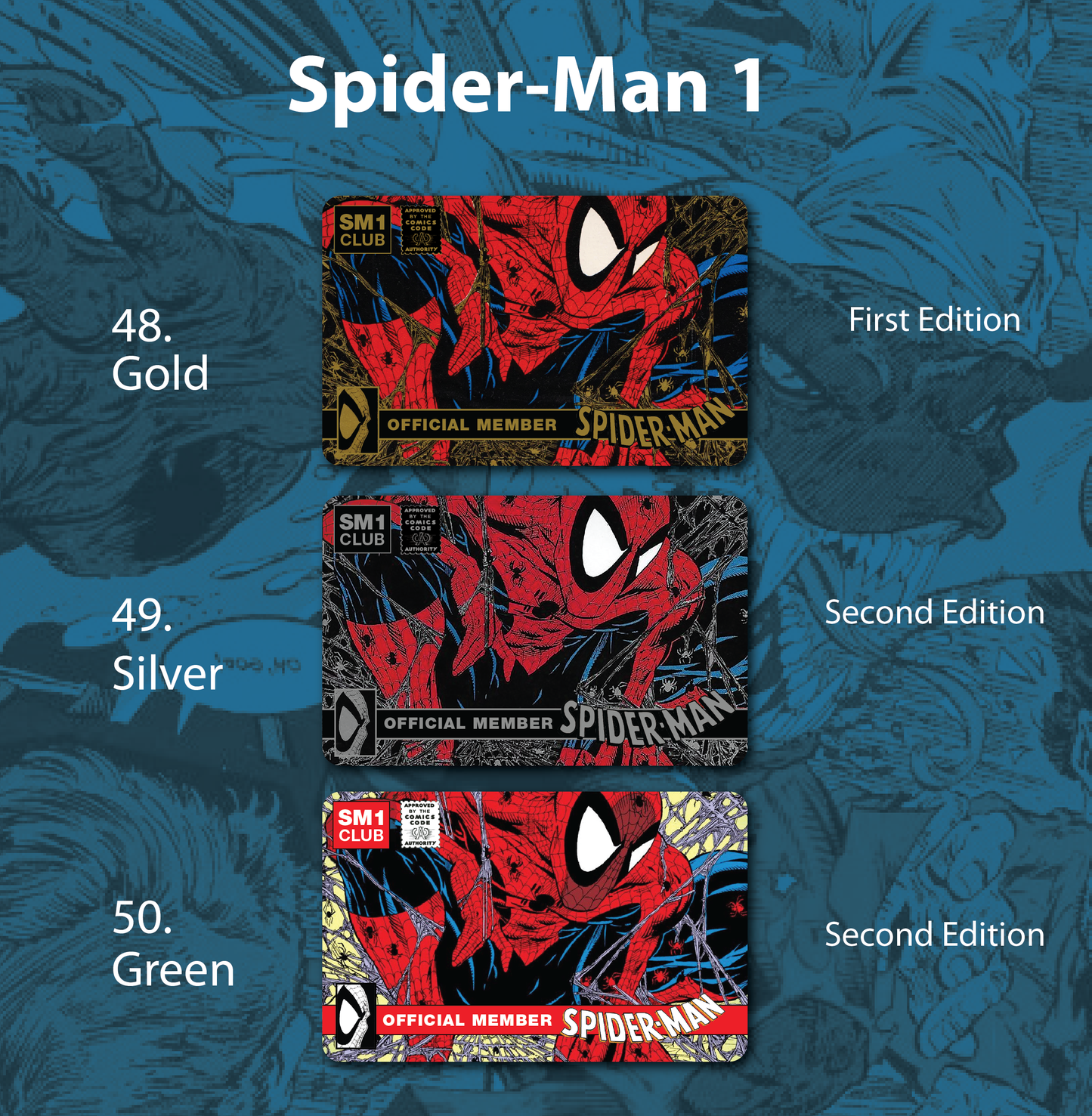 Official Member Comic Cards