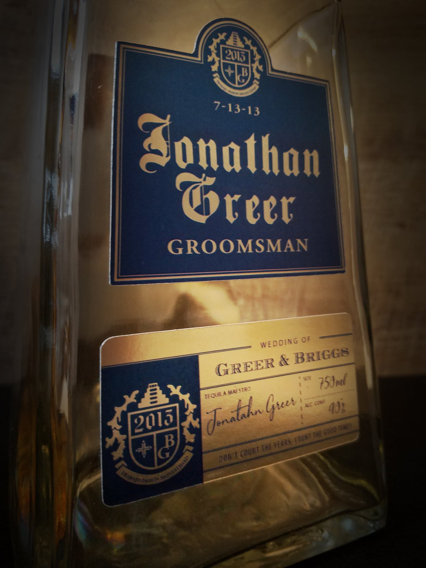 Personalized Label to fit 1800 Bottles