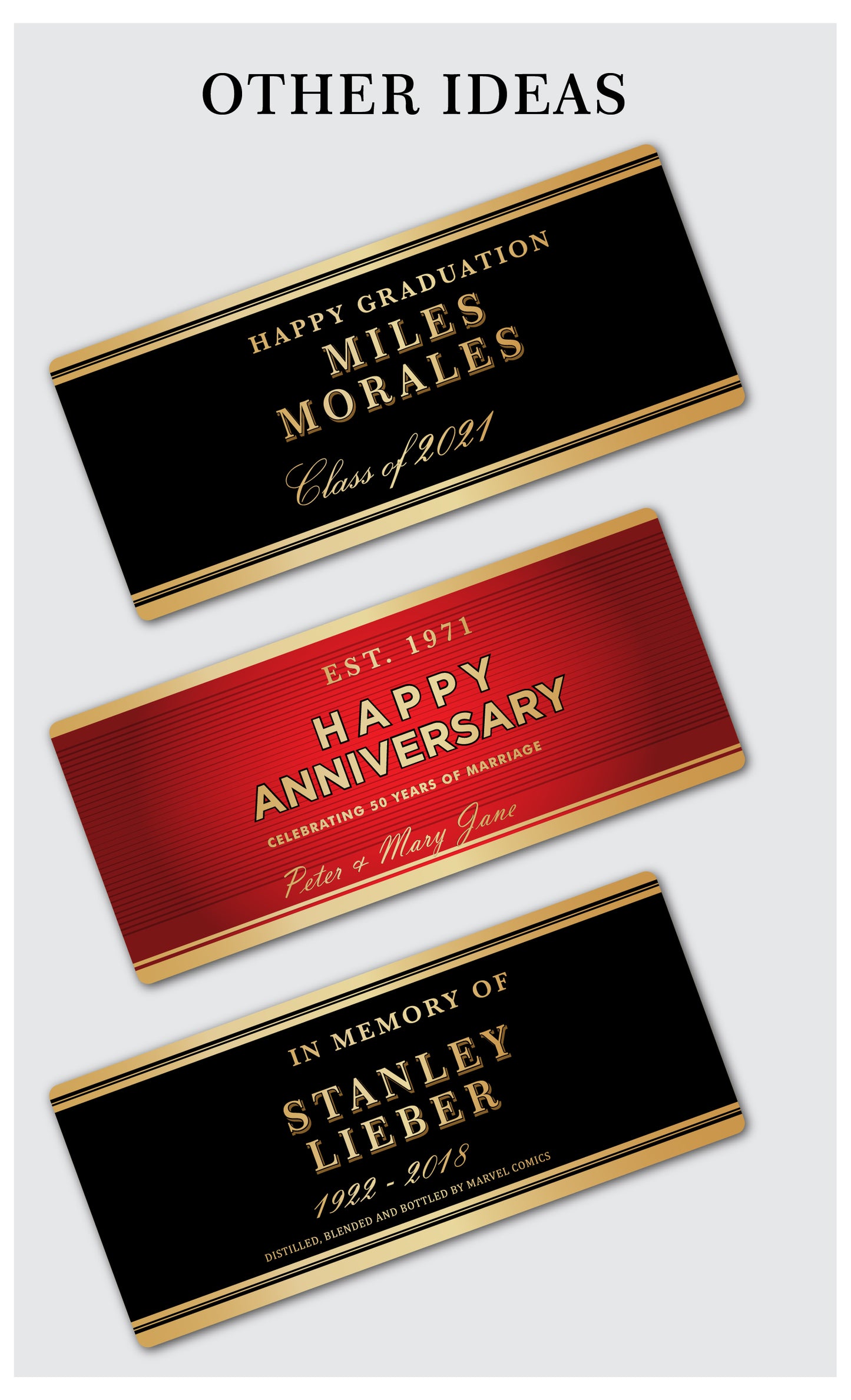 Personalized Label to fit Johnny Walker Bottles