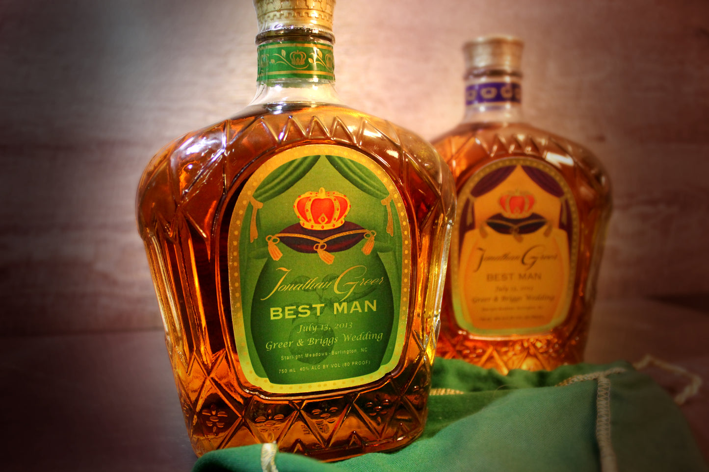 Personalized Label to fit Crown Royal Bottles