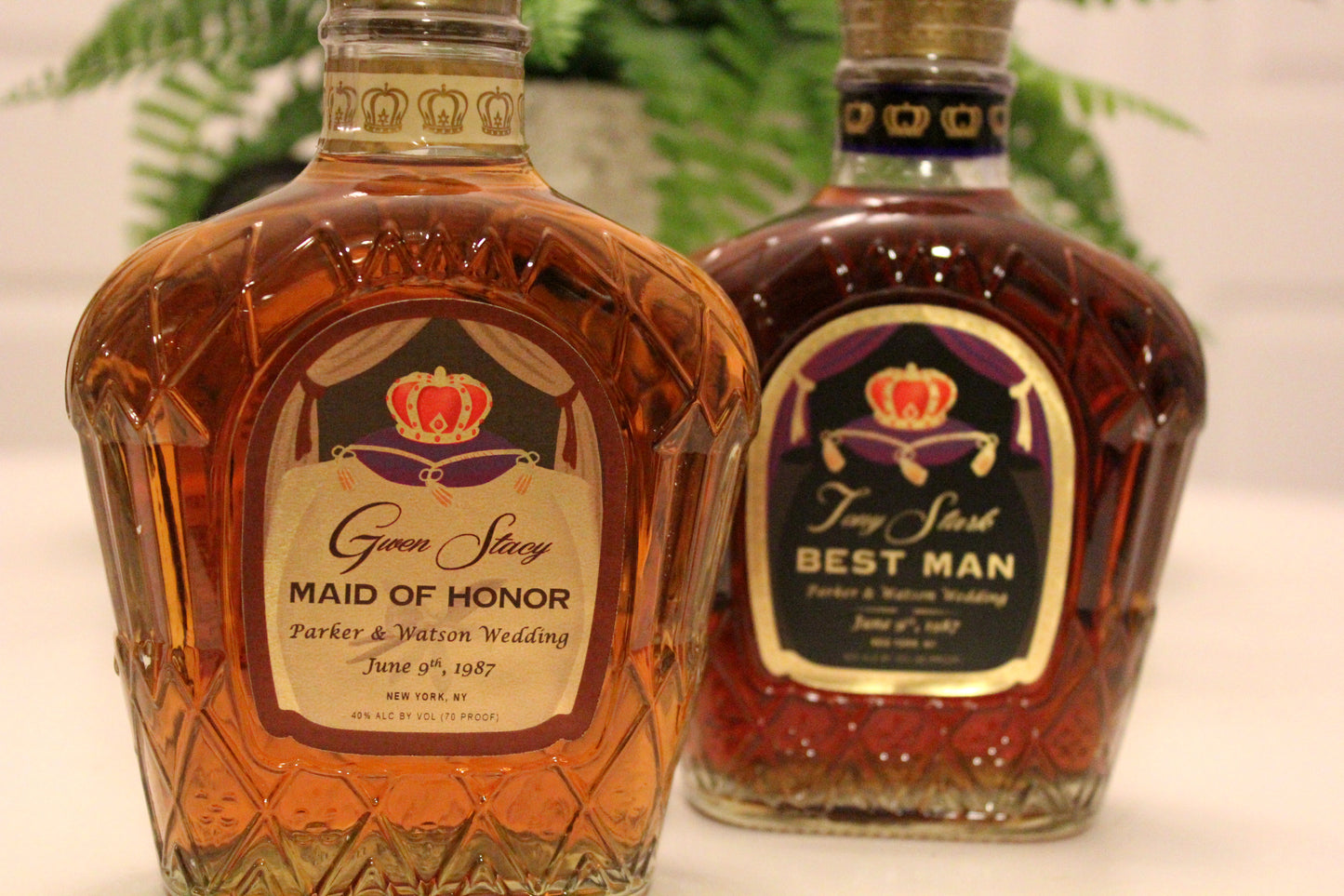 Personalized Label to fit Crown Royal Bottles