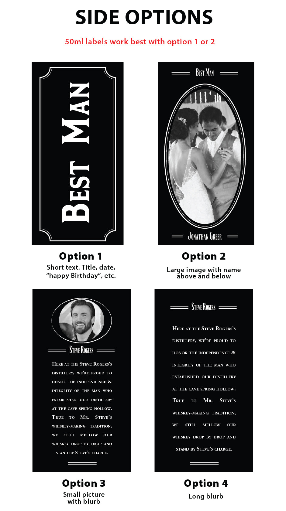 Personalized Label to fit Jack Daniel's Bottles