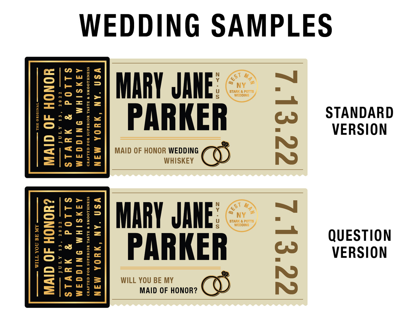 Personalized Label to fit Knob Creek Bottles