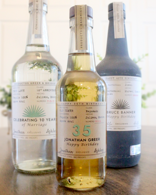 Personalized Label to fit Casamigos Bottles