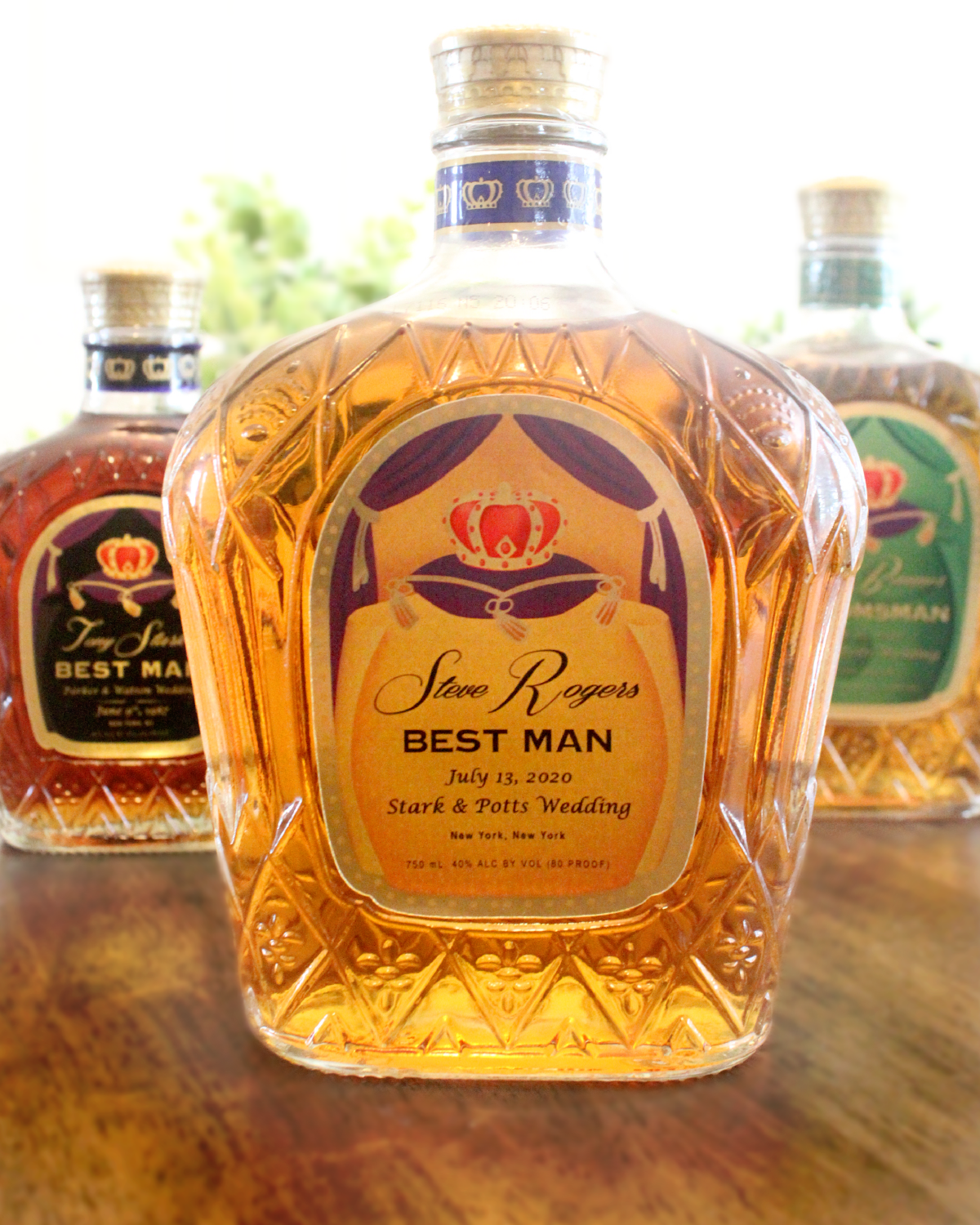 Personalized Label to fit Crown Royal Bottles