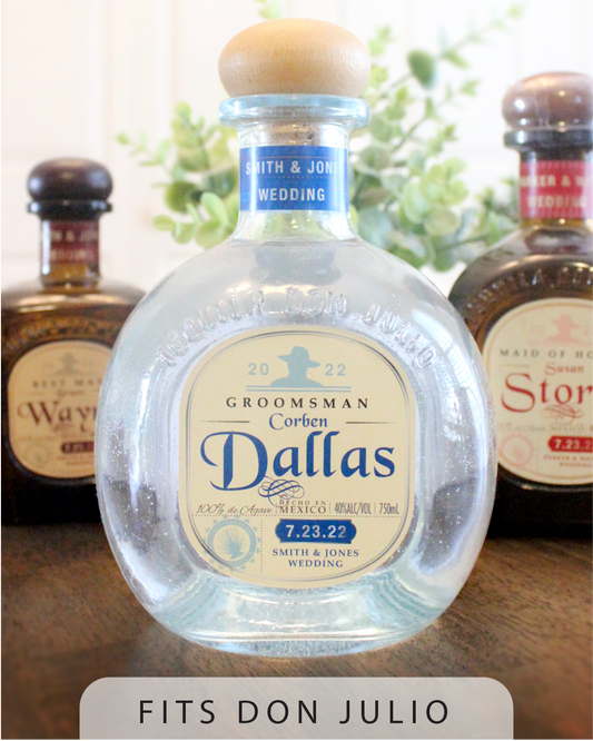 Personalized Label to fit Don Julio Bottles