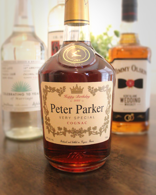 Personalized Label to fit a Hennessy Bottles