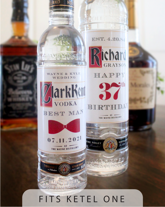 Personalized Label to fit Ketel One Bottles