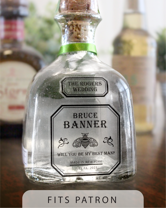Personalized Label to fit Patron Bottles