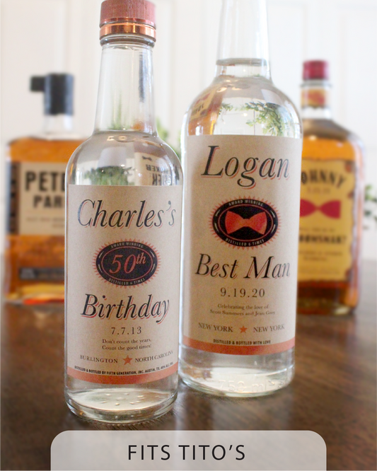Personalized Label to fit Tito's Bottles