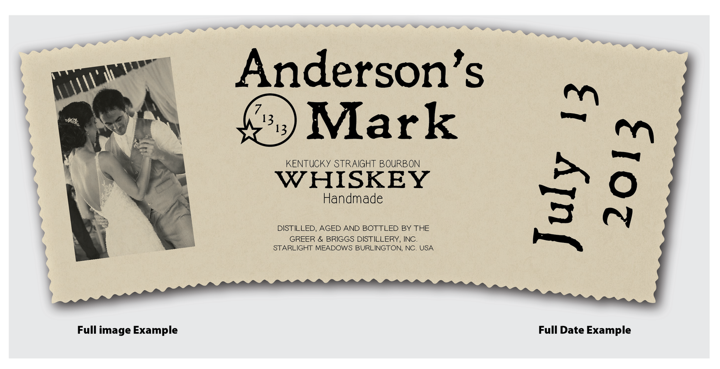 Personalized Label to fit Maker's Mark Bottles