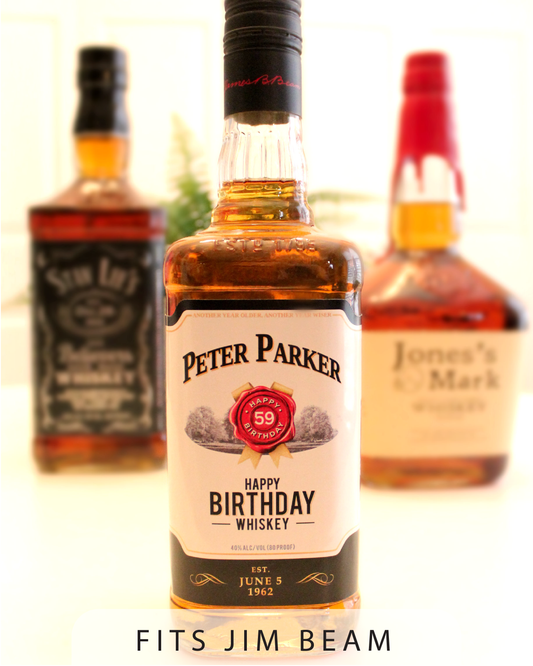 Personalized Label to fit Jim Beam Bottles