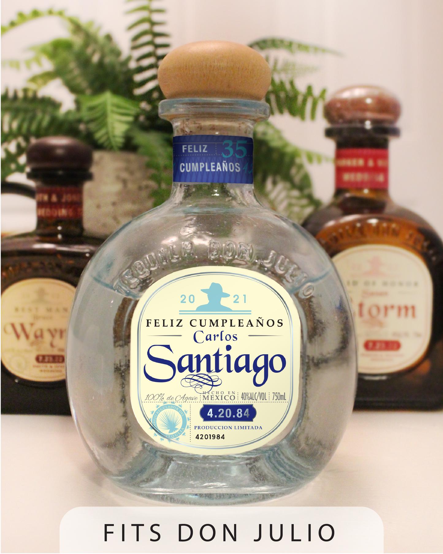 Personalized Label to fit Don Julio Bottles