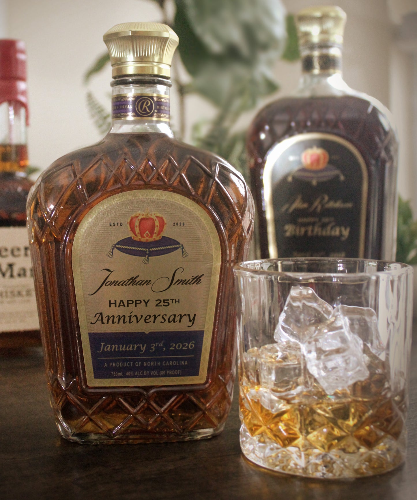 Personalized Label to fit Crown Royal Bottles