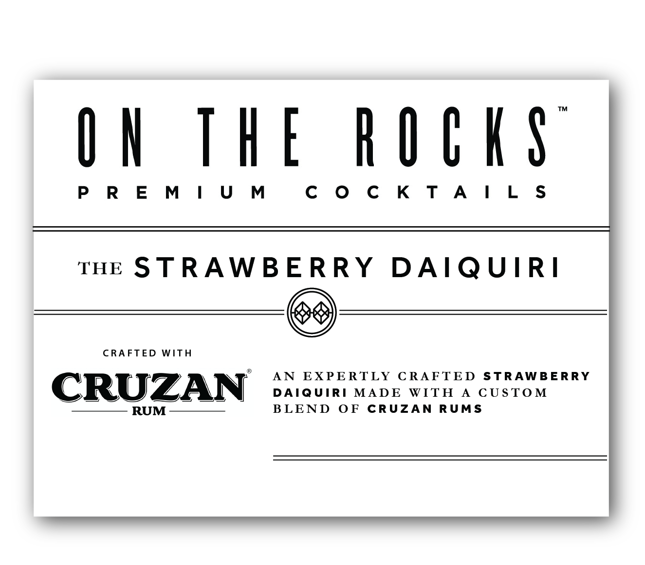 Personalized Label to fit On The Rocks Cocktail (NEW ITEM)