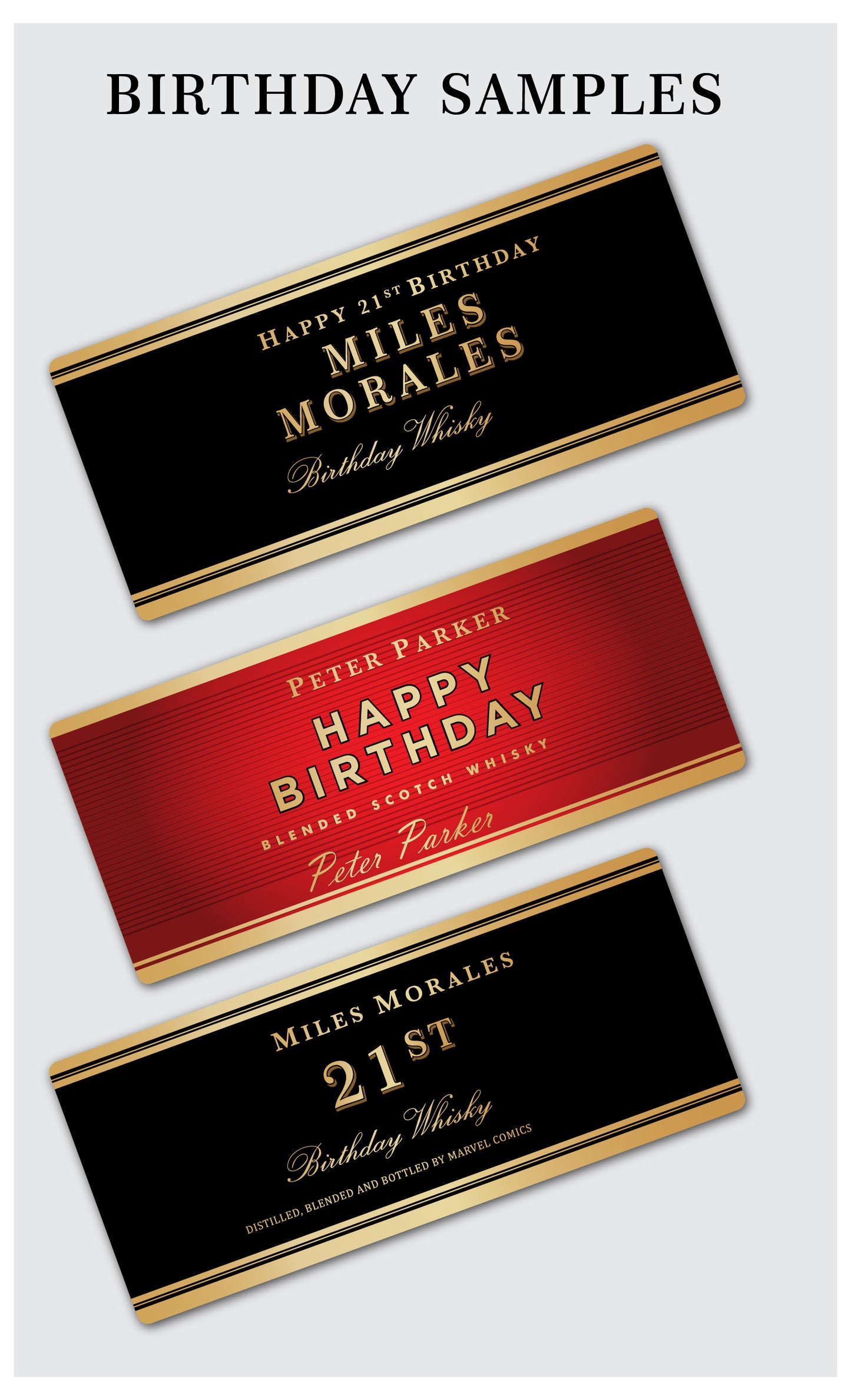 Personalized Label to fit Johnny Walker Bottles