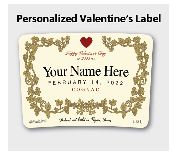 Personalized Label to fit a Hennessy Bottles