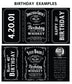 Personalized Label to fit Jack Daniel's Bottles