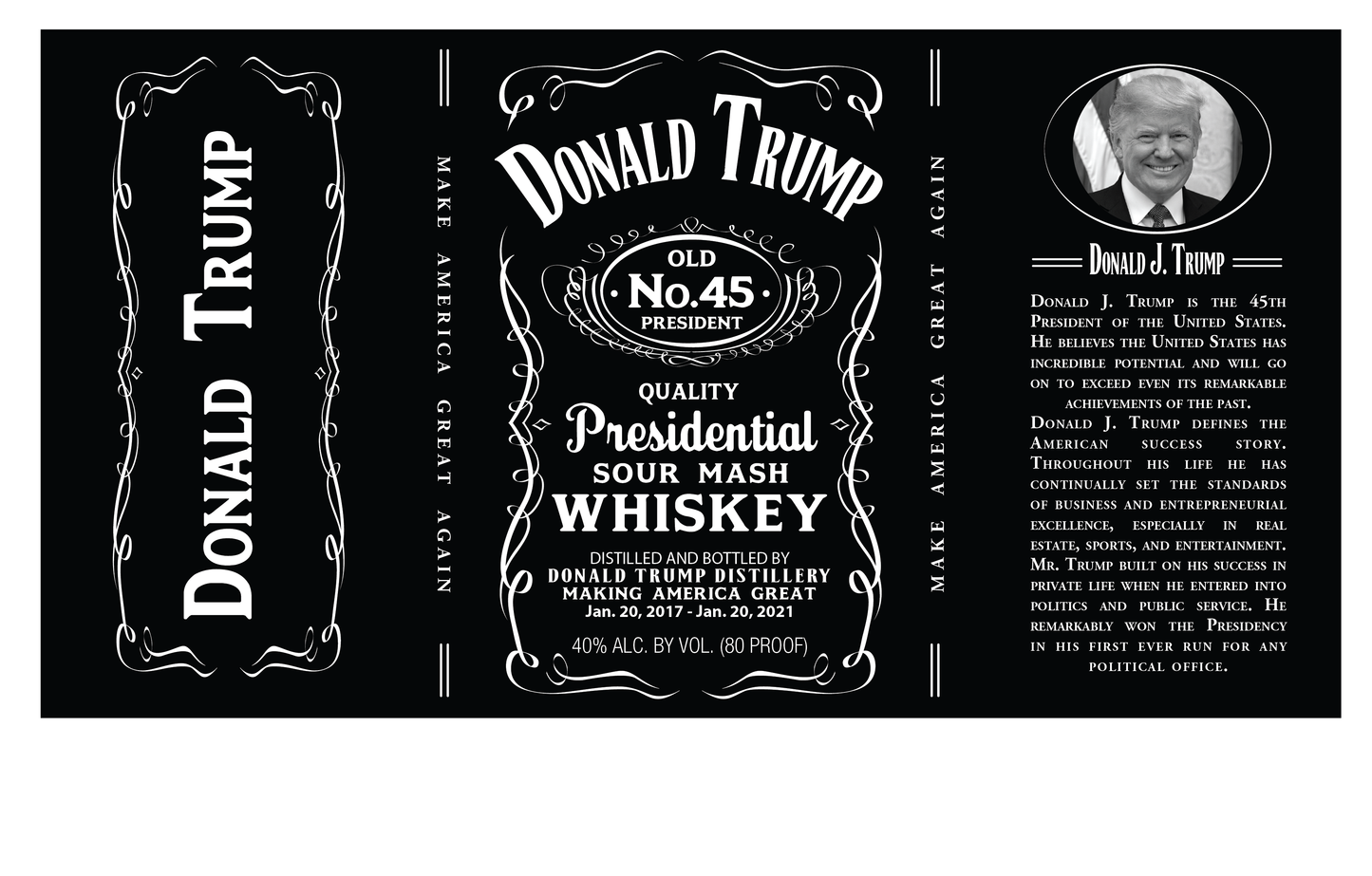 Donald Trump Presidential Label